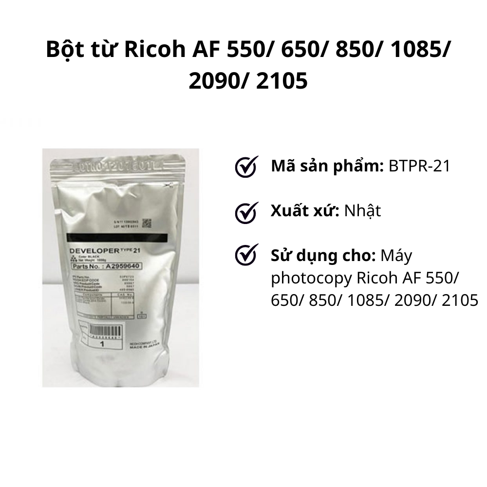 Bột từ Ricoh AF 550_ 650_ 850_ 1085_ 2090_ 2105 Bot tu Ricoh AF 550 650 850 1085 2090 2105