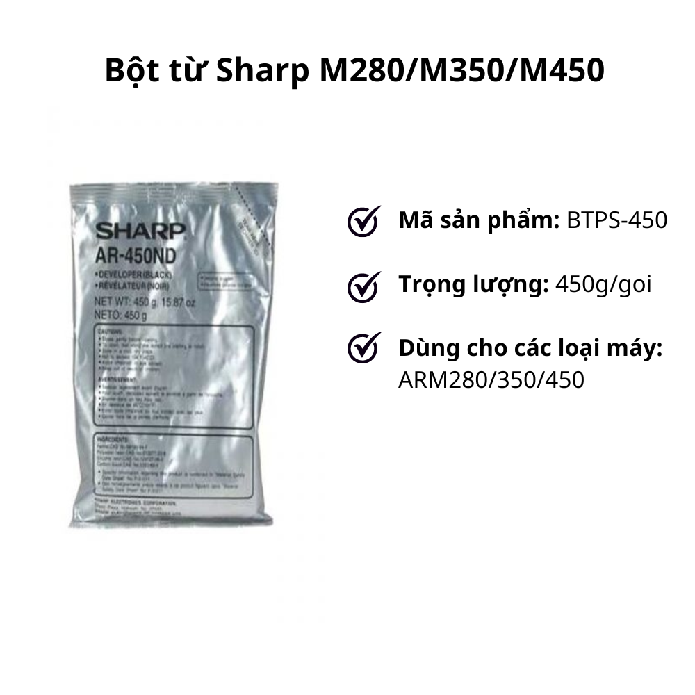 Bột từ Sharp M280_M350_M450 Bot tu Sharp M280 M350 M450